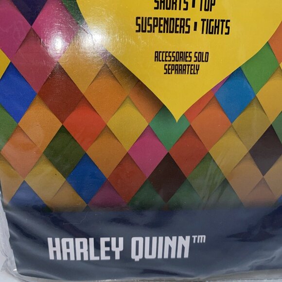 Harley Quinn Birds Of Prey 4 Piece Halloween Cosplay Costume Adult Large 10-12 - Picture 7 of 15